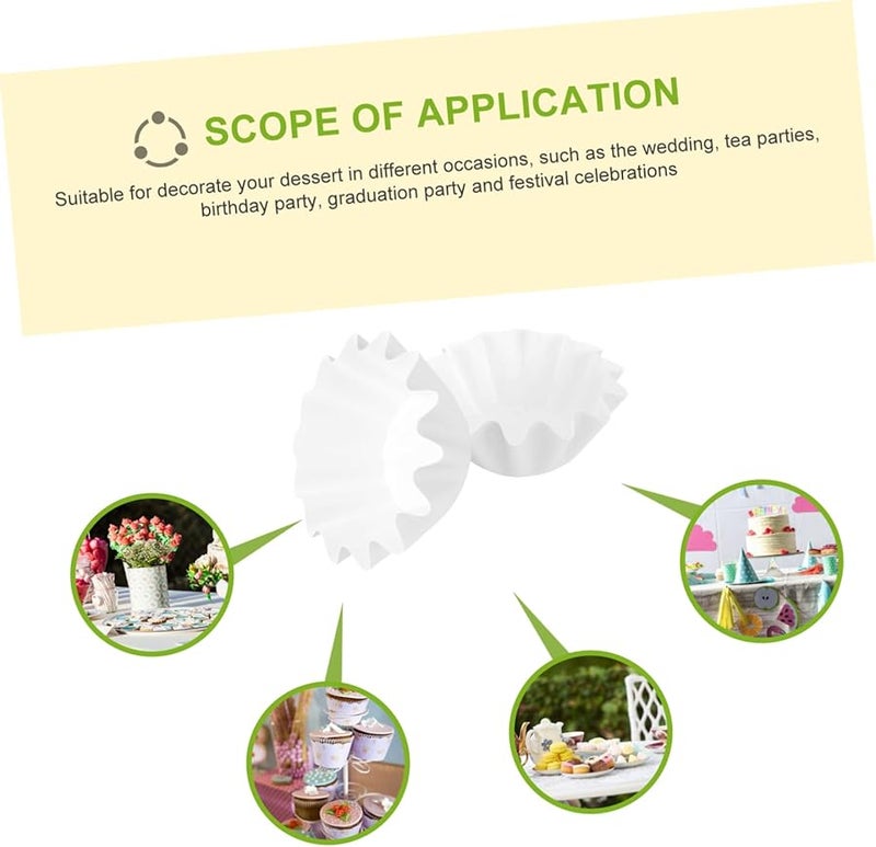 Reusable Parchment Cupcake Liners 100pcs Decorative Dessert Holder - Image 4